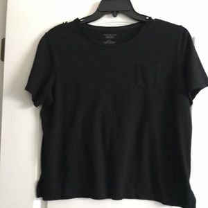 Talbots Black Short Sleeve Shirt